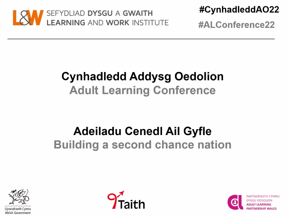 Cynhadledd Addysg Oedolion: Creu cenedl ail gyfle