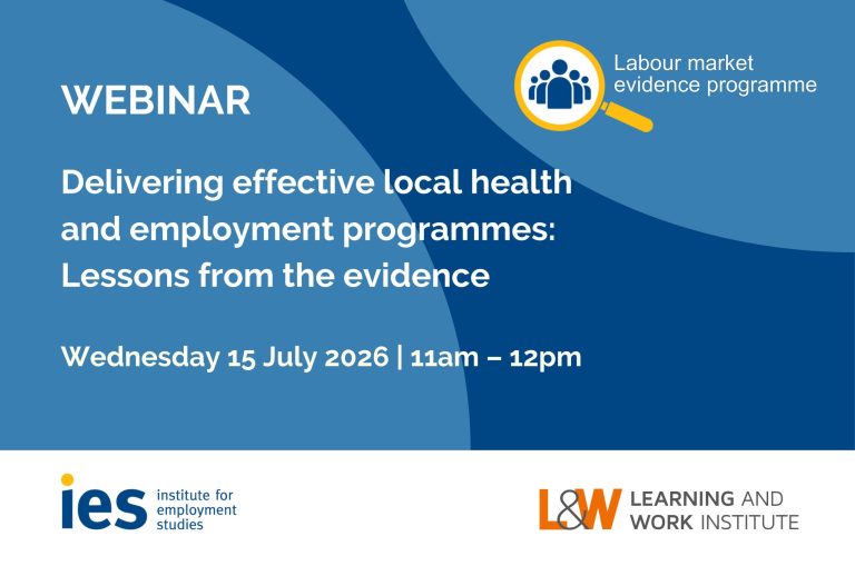 Delivering effective local health and employment programmes: Lessons from the evidence